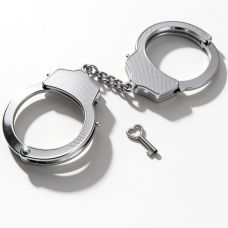 Наручники на ланцюжку сріблясті металеві DS Fetish