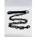 Ошейник с поводком БДСМ черного цвета DS Fetish Collar with leash black iron