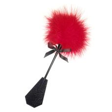 Двухсторонняя шлепалка и щекоталка с красным пером DS Fetish