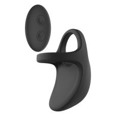 Ерекційне віброкільце на член з керування з пультом чорне Dreamtoys Ramrod