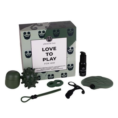 Подарочный набор для мужчины зеленый Dreamtoys Love To Play For Him 6 предметов