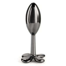 Анальная пробка металлическая черная NS Novelties Rear Assets Clover 