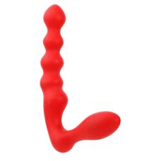 Анальные шарики силиконовые красные PURRFECT SILICONE BUTT PLUG