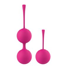Вагинальные шарики розовые PLEASURE BALLS & EGGS DUO BALL SET