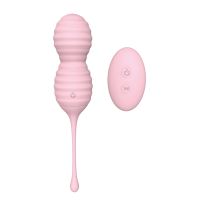 Вагинальные шарики розовые с дистанционным пультом PLEASURE BALLS&amp;EGGS BEEHIVE PINK