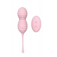 Вагинальные шарики розовые с дистанционным пультом PLEASURE BALLS&EGGS BEEHIVE PINK