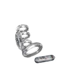 Вібронасадка на член прозорого кольору Dream Toys MENZSTUFF CRAYFISH