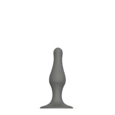 Анальний plug силіконовий на присоску сірий PLUG WITH SUCTION CUP