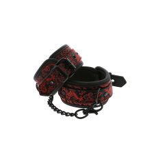 Наручники для сексу чорні з червоним шкіряні BLAZE DELUXE ANKLE CUFFS