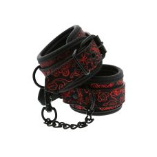 Наручники для секса красные кожаные BLAZE DELUXE WRIST CUFFS