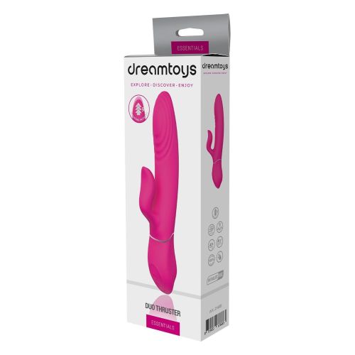 Кролик вібратор з відростком для клітора рожевий Dreamtoys Essentials Duo Thruster Кролик вібратор з відростком для клітора рожевий Dreamtoys Essentials Duo Thruster