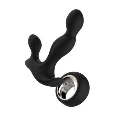 Вибратор для простаты и точки Джи на пульте ДУ черный водонепроницаемый MAGIC KRONOS REMOTE