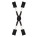 БДСМ набір ременів для фіксації до ліжка чорний BLAZE BED RESTRAINT SET