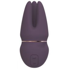 Клиторальный вибратор с 3-мя подвижными щупальцами фиолетового цвета Dream toys Royal fantasies saga