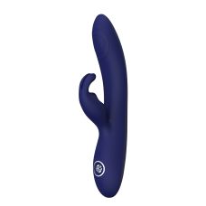 Вібромасажер-кролик з відростком для клітора силіконовий синій Dream toys REVOLUTION THEMIS