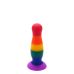 Радужная анальная пробка COLOURFUL LOVE PLUG