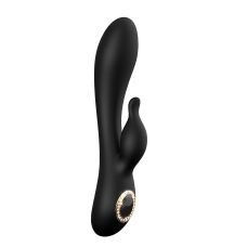 Вібромасажер кролик зі стимуляцією клітора чорний Dream Toys PRESTIGE ALEXIA LUXXE