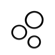 Набор эрекционных колец чёрного цвета ALL TIME FAVORITES COCKRINGS