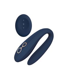 Вібратор пульсатор для пар синього кольору з пультом ДК Dream Toys Goddess Collection Ares