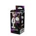 Анальная пробка серебристая с бесцветным камнем 8,3 х 3,4 см Dream Toys Gleming Love