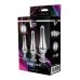 Набір анальних пробок конічної форми Dream Toys GLEAMING LOVE PLEASURE SET SILVER  