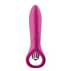 Мини вибратор для точки G с кольцом розового цвета Dream Toys FLIRTS VIBRATOR 
