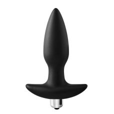 Анальна пробка з віброкулею чорна Dreamtoys FantASSstic