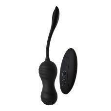 Віброяйце чорного кольору з пультом ДК Dream Toys DARK DESIRES VIRGINIA