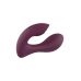 Вибратор двойной вагинальный для точки G и для клитора с пультом управления фиолетового цвета Dream Toys Essentials