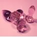 Набір анальних пробок скляних рожевого кольору DreamToys Glaze Rosebud 3 штуки Набір анальних пробок скляних рожевого кольору DreamToys Glaze Rosebud 3 штуки