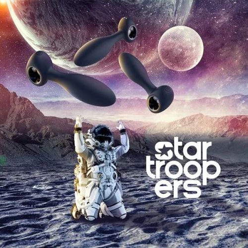 Набор виброанальных стимуляторов синего цвета Dream Toys Startroopers Milky Way размеры S, M, L