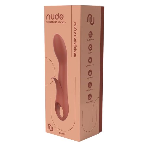 Вибратор Dream Toys Nude Sierra для точки G, коричневый