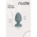 Анальная пробка конечной формы серая Dream Toys Nude сіра