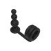 Масажер простати у формі кулі з ерекційним кільцем для пеніса чорного кольору Dream Toys Ramrod