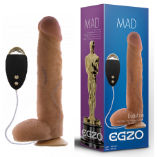 Вібратор реалістичний на присоску EGZO DVR005 з пультом 12 режимів роботи