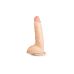 Реалистичный 17,5/5 см фаллоимитатор на присоске Brazzers 17,5 см телесный