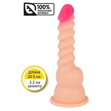 Силиконовый 13,5/3,2 см фаллоимитатор на присоске Brazzers DWS034 20.5 см х 3.2 см