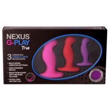 Набор анальных вибраторов разных цветов Nexus G-Play Trio 3 штуки