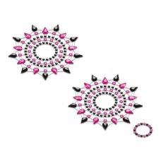 Пестиси зі стразами рожево-чорні Petits Joujoux Gloria