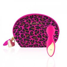 Вібратор для стимуляції клітора рожевого кольору Rianne S Essentials Lovely Leopard Mini Wand Roze