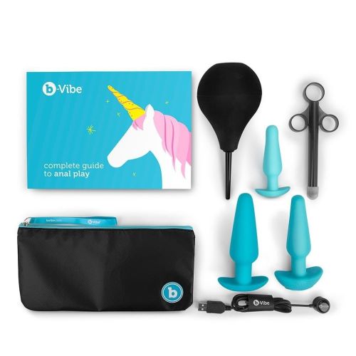 Набор для анального секса синий B-Vibe Anal Training 7 предметов 