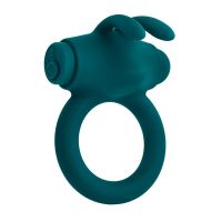 Ерекційне кільце на член з віброкулею зелене Evolved Novelties Evolved Playboy Bunny Buzzer