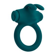 Эрекционное кольцо на член с вибропулей зеленое Evolved Novelties Evolved Playboy Bunny Buzzer
