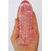 Насадка на член пупырчатая силиконовая со стимуляции клитора и ануса Crystal sleeve L 12 см D 2,5 см