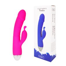 Вибратор вагинальный для стимуляции клитора и точки G розовый EROKEY  