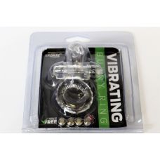 Кільце ерекційне силіконове з вібропулею зі стимуляцією ерогенних зон EROKEY