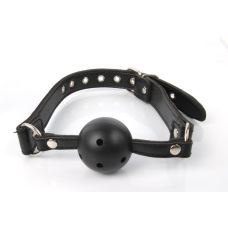 Кляп в рот з кулькою чорний EROKEY