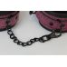 Оковы для ног из экокожи розовые EROKEY L 30 см