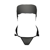 Эротическое боди AMORE SET черное Passion размеры S/M