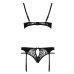 Сексуальний комплект для жінок PAULINE SET black S / M-Passion Сексуальний комплект для жінок PAULINE SET black S / M-Passion